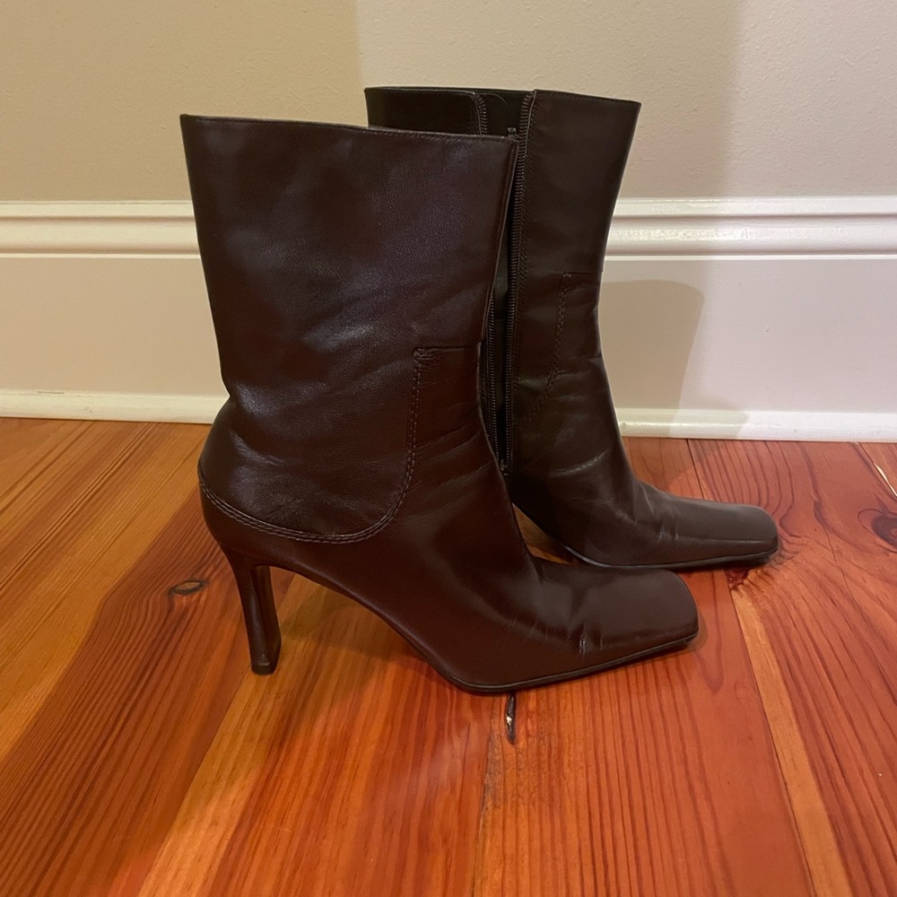 Nine West squared toe boots